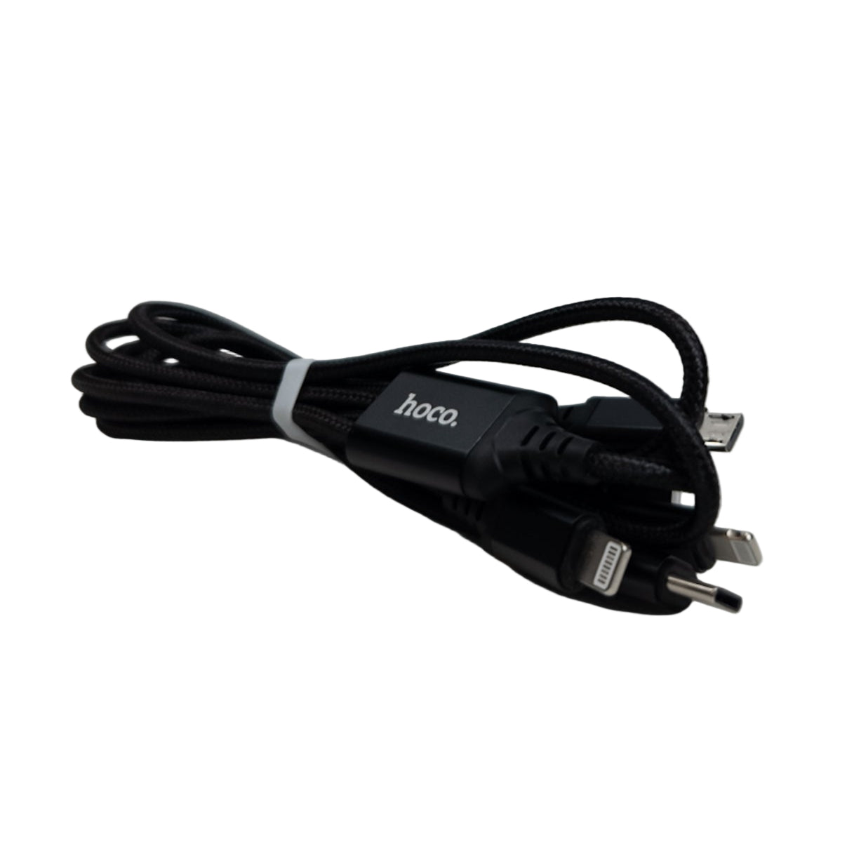 Univerzální USB kabel 4 v 1 Hoco X76, 1 m, černý