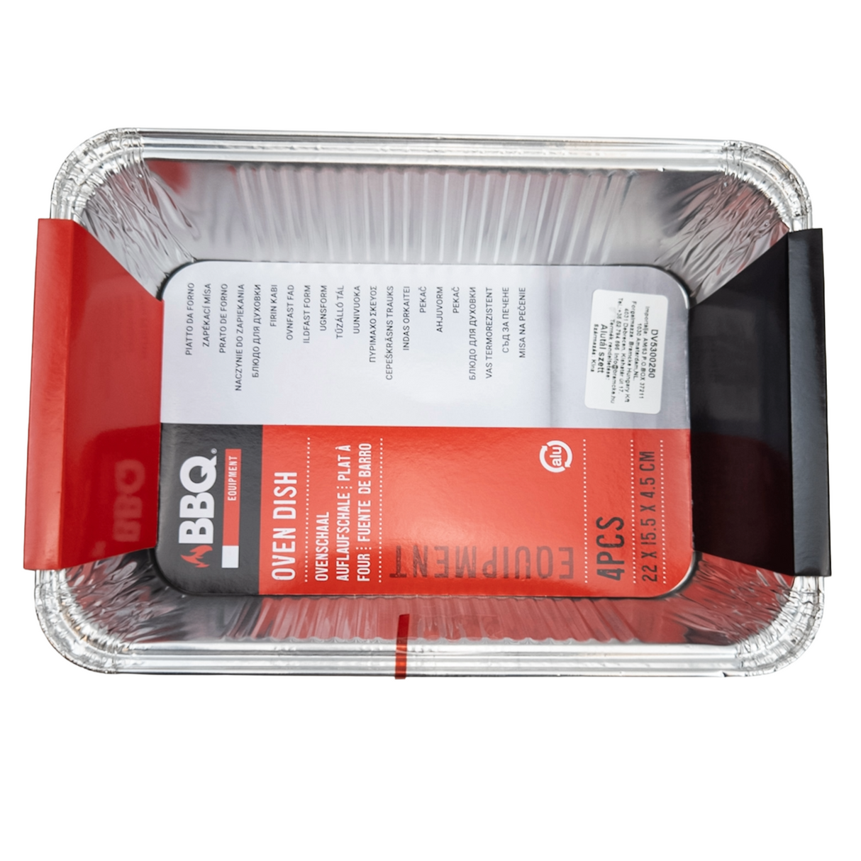 Grill-Aluschalenset für BBQ & Backofen – 4-teilig