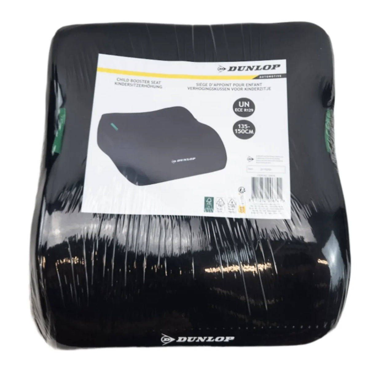 Asiento Elevador Infantil para Coche Dunlop – Negro (135-150 cm)