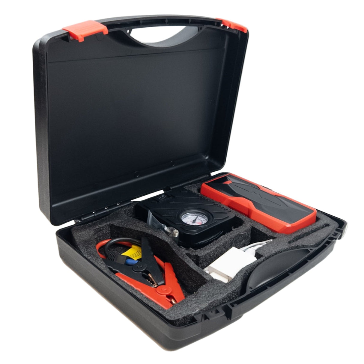 Kit de Démarrage de Batterie Multifonction 12V avec Compresseur Intégré