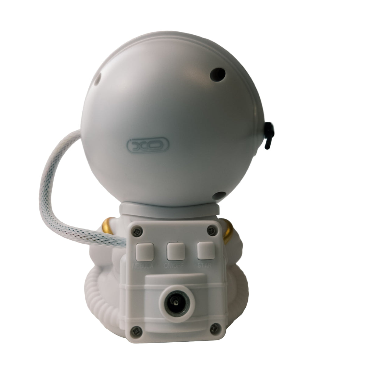 Mini projektor galaxie v tvare astronauta – biely