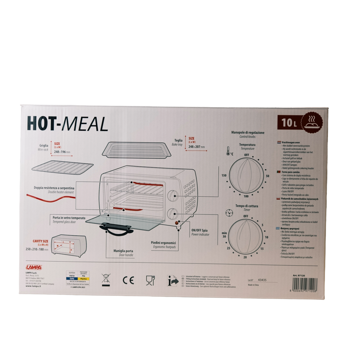 Mini horno portátil 24V 300W para vehículos