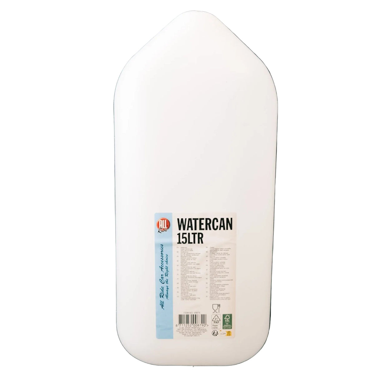 All Ride Wasserkanister mit Auslaufhahn, 15 Liter – Robuster HDPE-Kanister für Trinkwasser