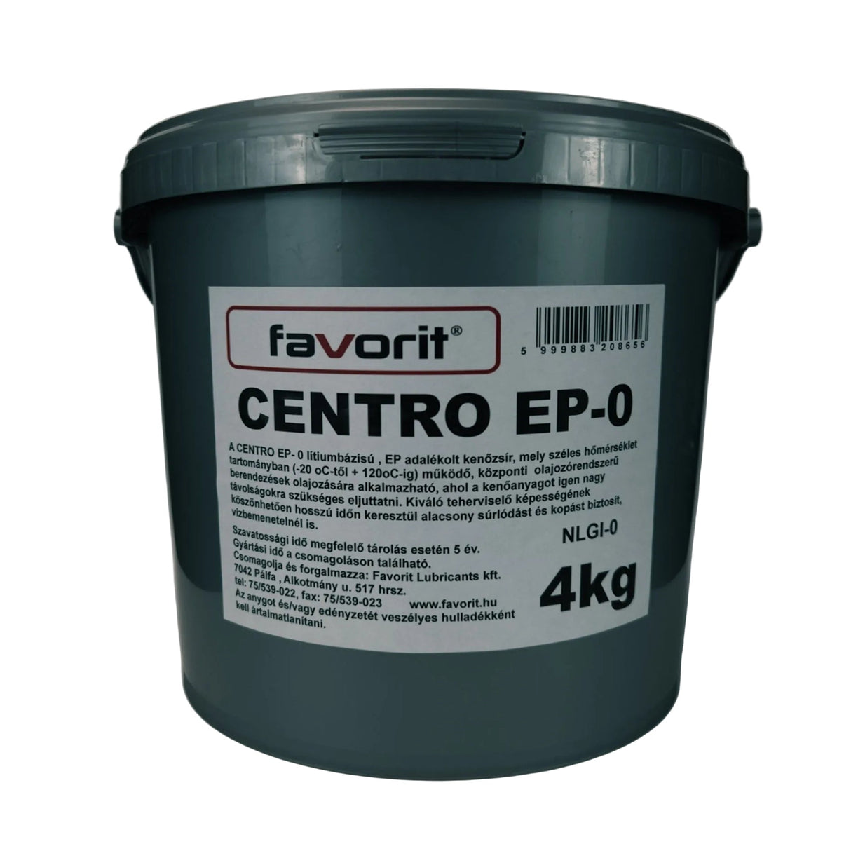 Favorit CENTRO EP-0 Lithium-Komplex-Fett 4 kg – Für zentrale Schmieranlagen