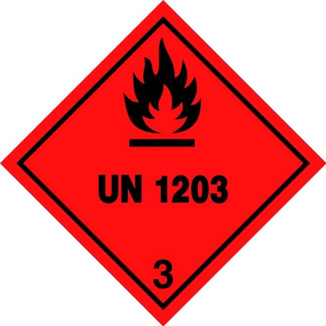 ADR Numbered Hazard Label Sticker