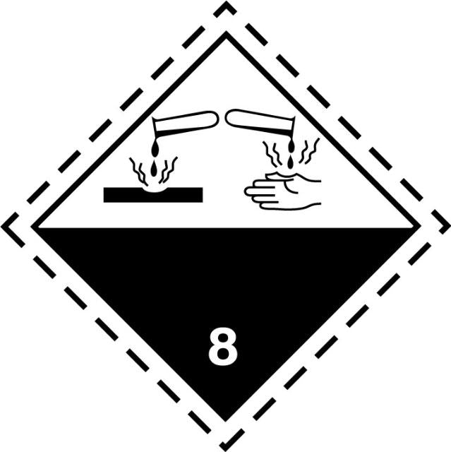 ADR Numbered Hazard Label Sticker