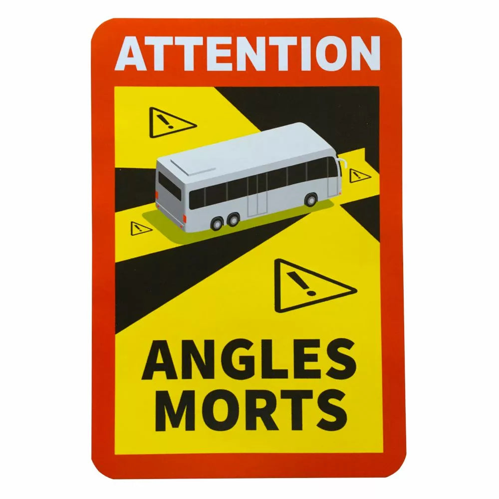 Sticker avertizare „Angles Morts” pentru autobuze