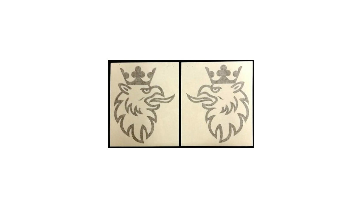 Stickers duo griffons couronnés (22,5 x 28,5 cm)