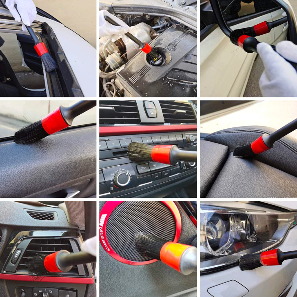 Set de 5 brochas para limpieza de salpicadero