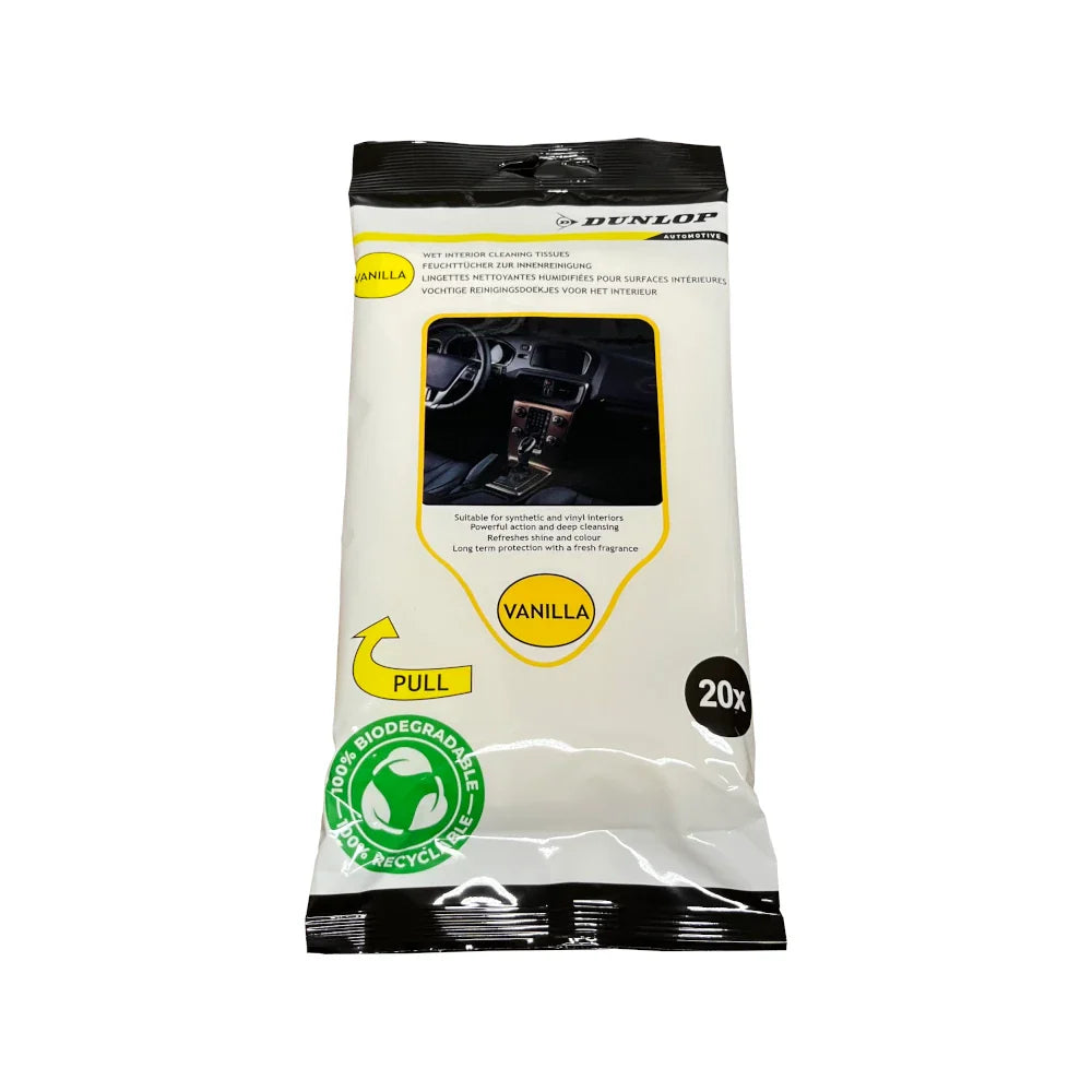 БИО мокри кърпички с ванилов аромат за почистване на автомобилен интериор