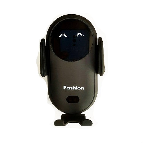 Držák telefonu do ventilační mřížky s automatickým zavíráním a bezdrátovým nabíjením