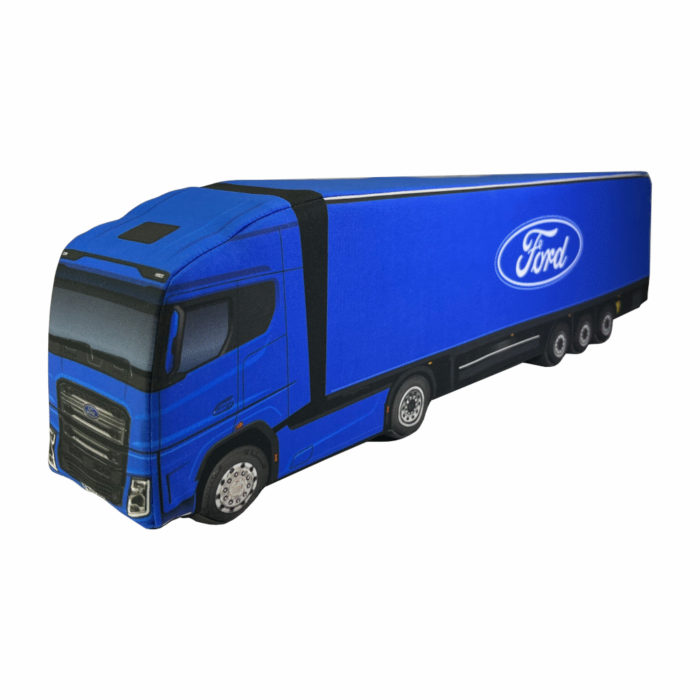 Плюшено камионче – декоративна възглавница за любители на камиони