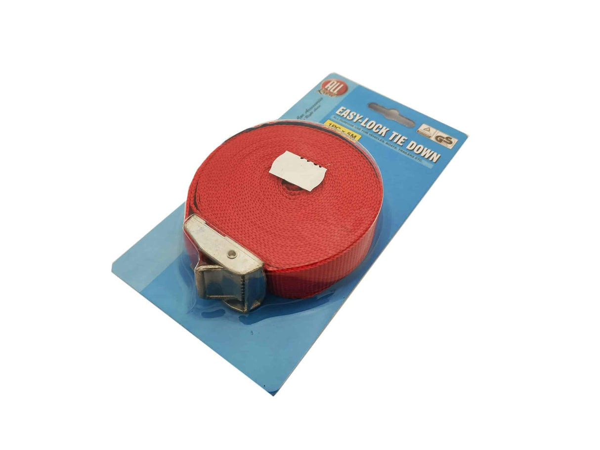 Spanngurt mit Metallschließe, 1×5 m – GS/TÜV geprüft