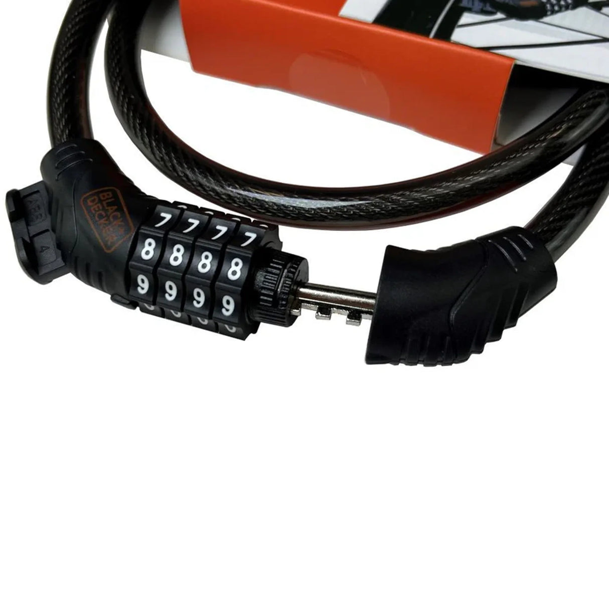 Číselný zámek na kolo Black+Decker 90 cm