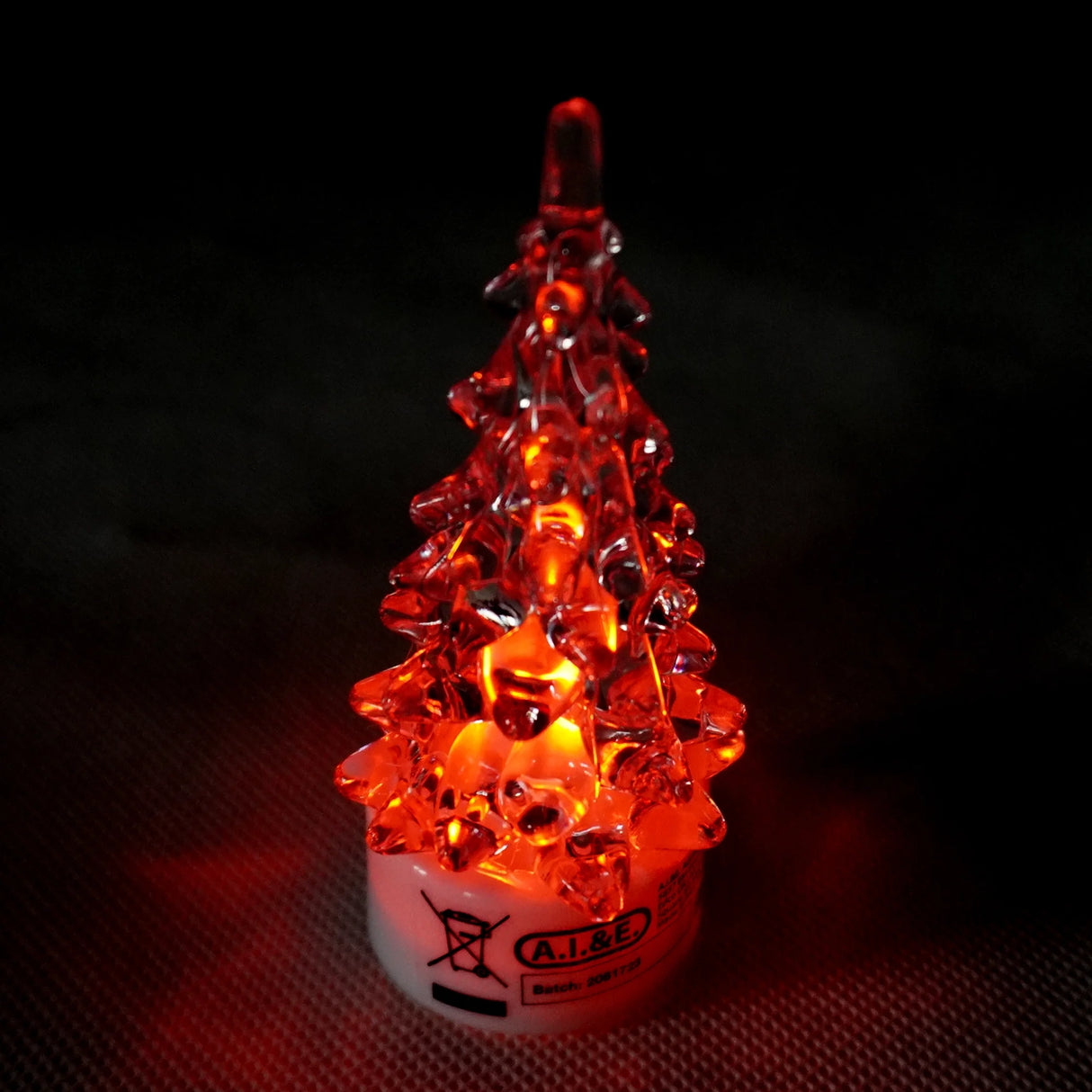 Déco de Noël : Sapin LED multicolore 9 cm