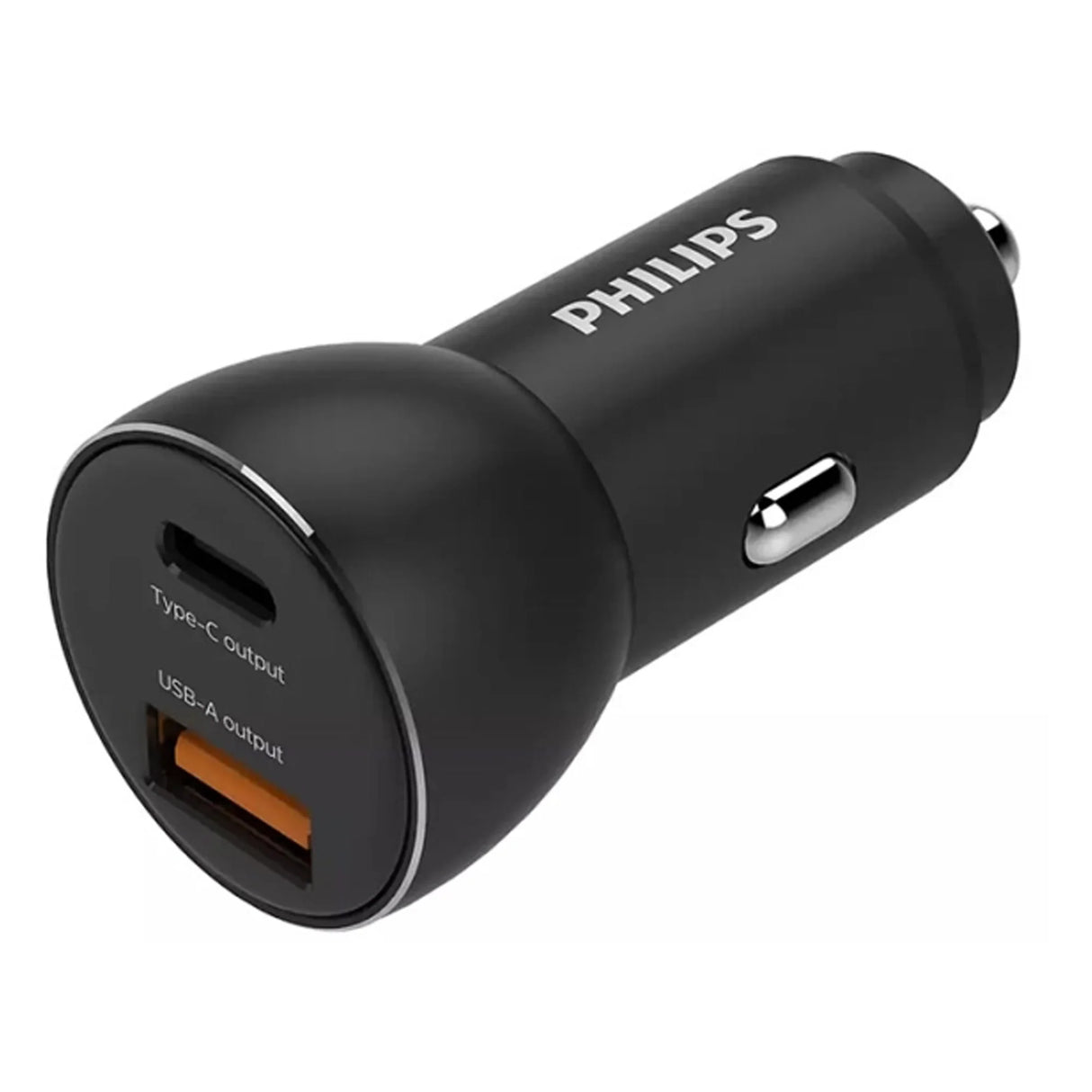 Încărcător auto rapid USB Philips, 36W, aluminiu, USB-A & USB-C