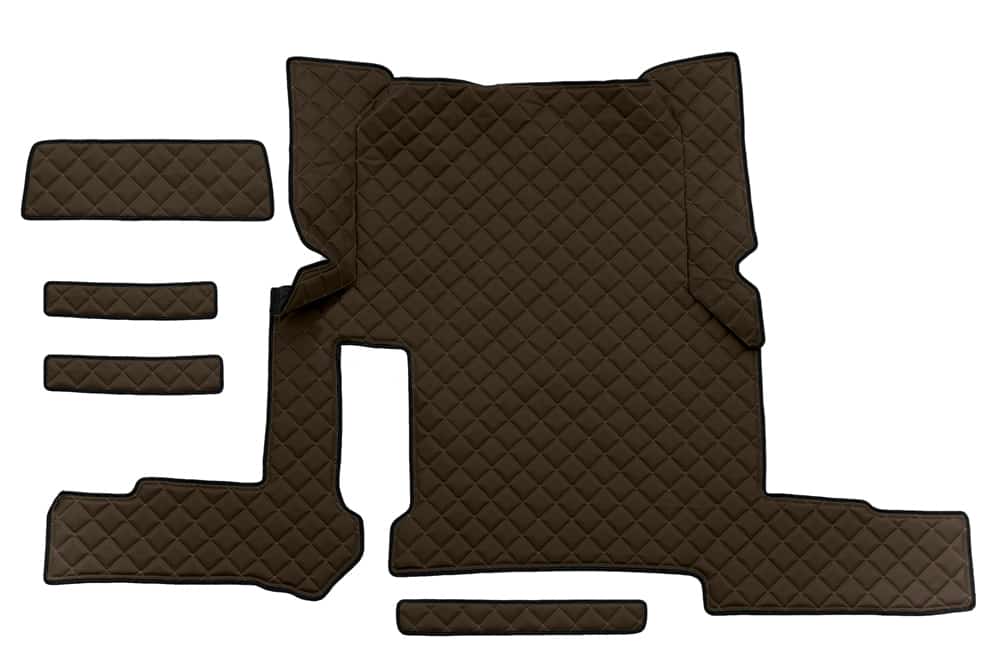 Луксозен капитониран кожен стелаж за MAN TGX автоматик (2018-2020) – с едно чекмедже