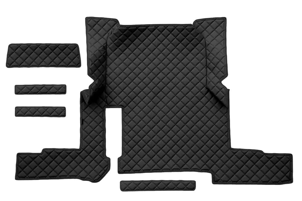 Луксозен капитониран кожен стелаж за MAN TGX автоматик (2018-2020) – с едно чекмедже