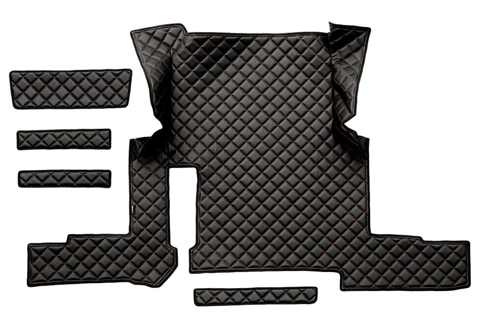 Луксозен капитониран кожен стелаж за MAN TGX автоматик (2018-2020) – с едно чекмедже