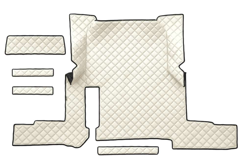 Луксозен капитониран кожен стелаж за MAN TGX автоматик (2018-2020) – с едно чекмедже