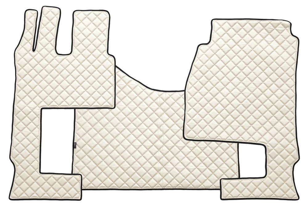 Covoraș cabină piele ecologică matlasată pentru Mercedes-Benz Actros MP4 cu scaun pasager rabatabil