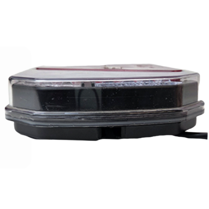 LED Rear Light, 6-Function, Triangle Reflector, 12V-24V