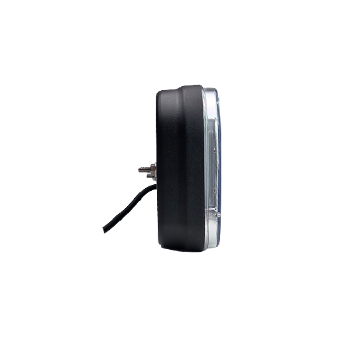 LED задна лампа с 5 функции и триъгълна призма – лява, с мъгла