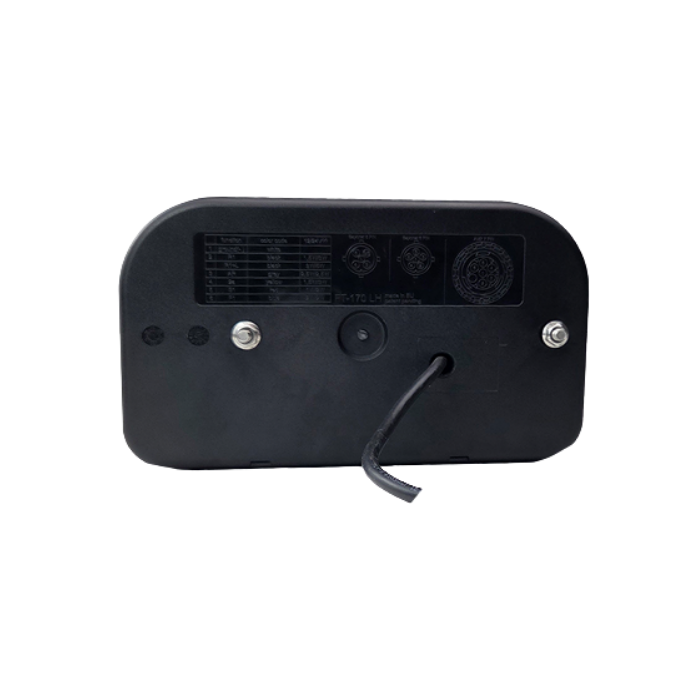 LED задна лампа с 5 функции и триъгълна призма – лява, с мъгла