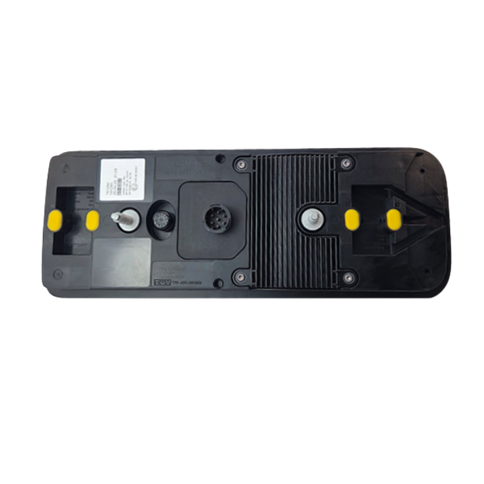 Piloto trasero LED izquierdo para remolque Krone con prisma triangular, 7 funciones