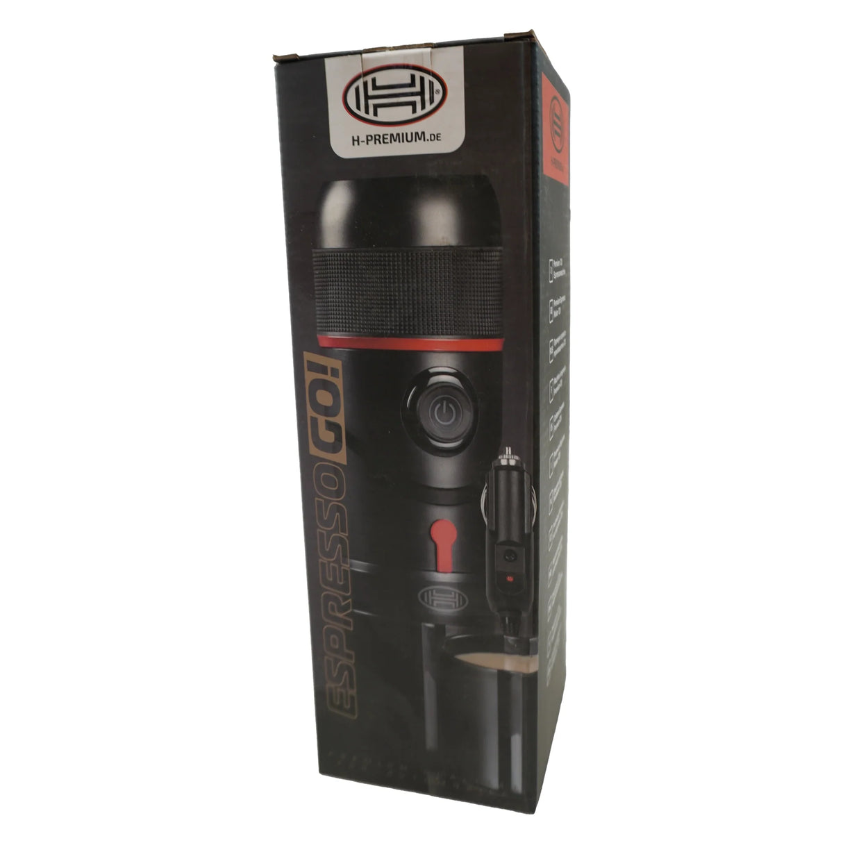 Heyner Tragbare Kaffeemaschine für Kapseln & gemahlenen Kaffee – 12V, ideal fürs Auto