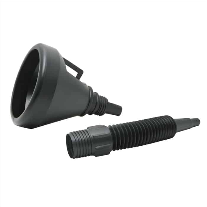Entonnoir à carburant avec filtre et tube flexible