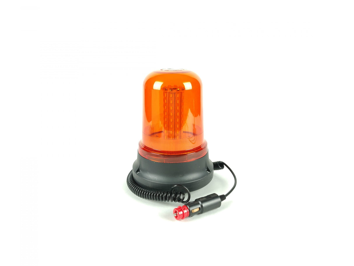 Lampa LED galbenă cu 80 LED-uri, bază magnetică, 12/24V