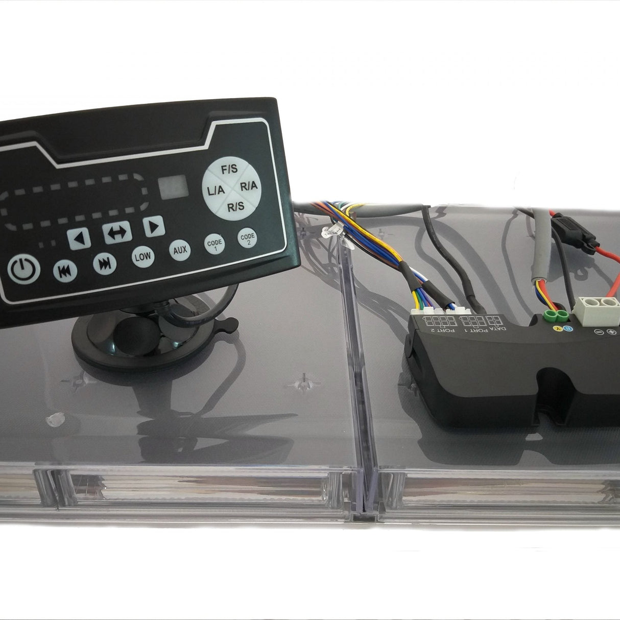 Проблясващ LED светлинен бар с жълта светлина и контролер – 162W или 180W