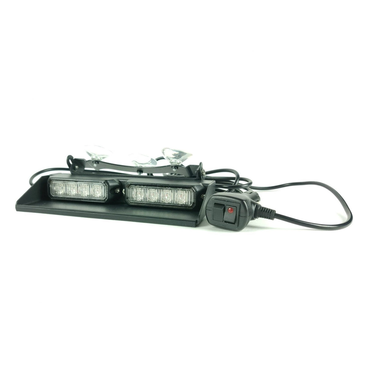 Výstražné LED světlo na čelní sklo – žluté, 8 LED, 17 režimů