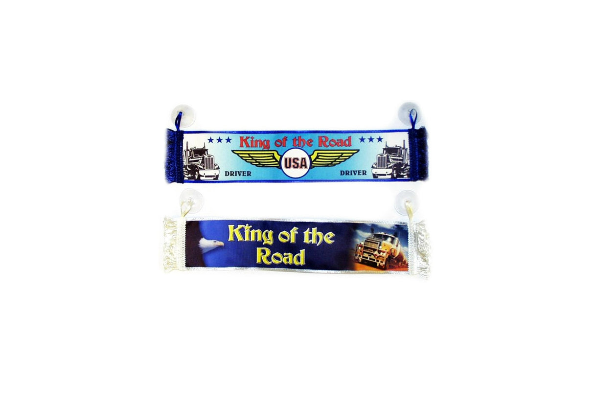 Mini vodoravna zastava za auto s vakuumskim držačima