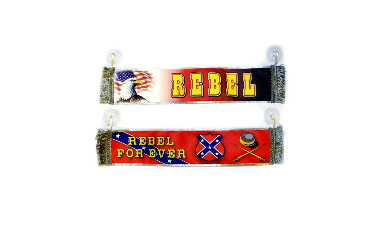 Mini vodoravna zastava za auto s vakuumskim držačima