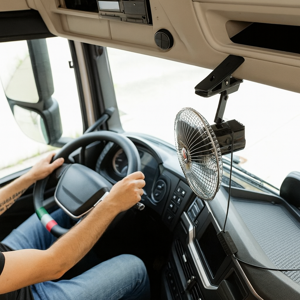 Auto ventilator s kopčom 24V – Lampa