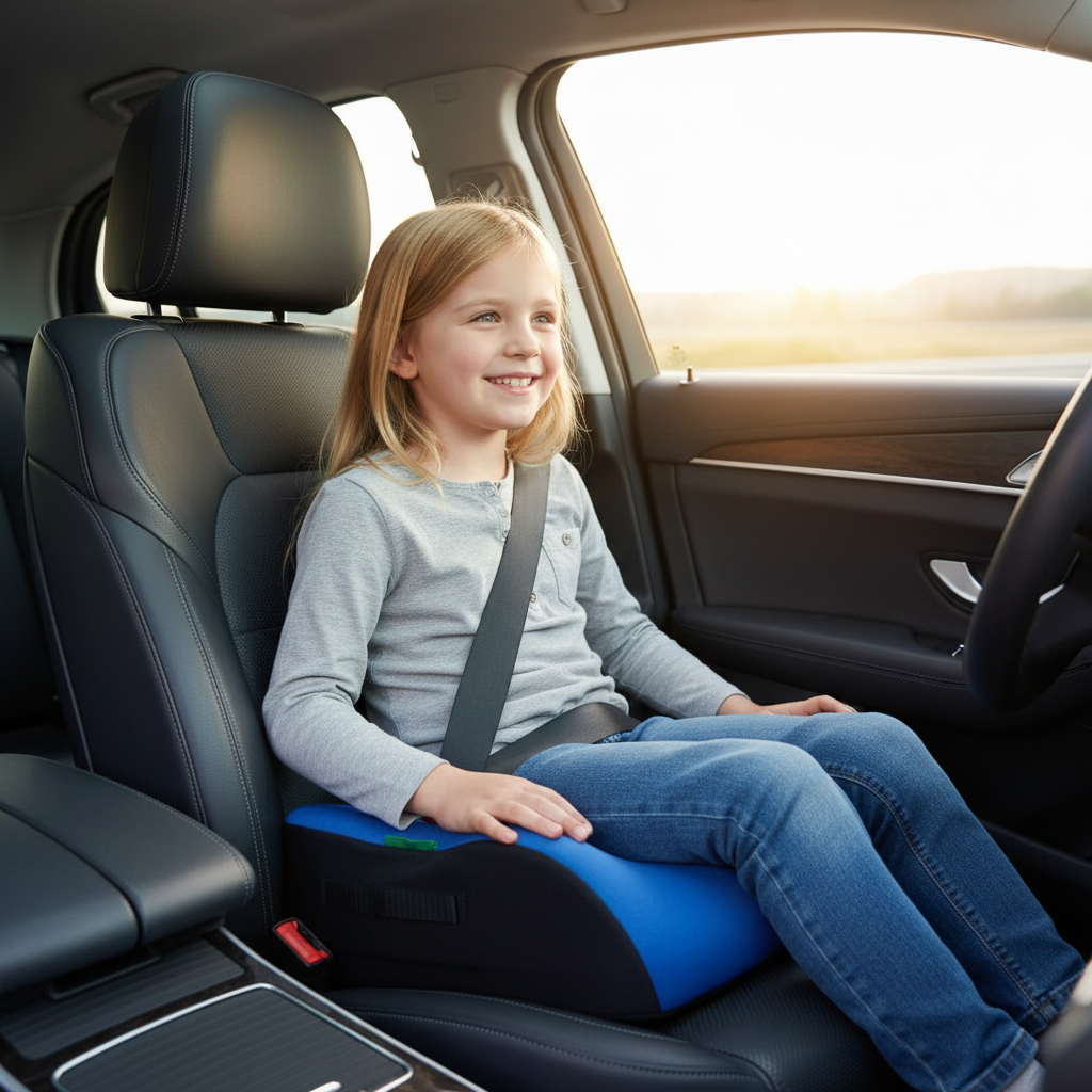 Dunlop Kindersitzerhöhung Auto – Blau, für 135–150 cm Körpergröße