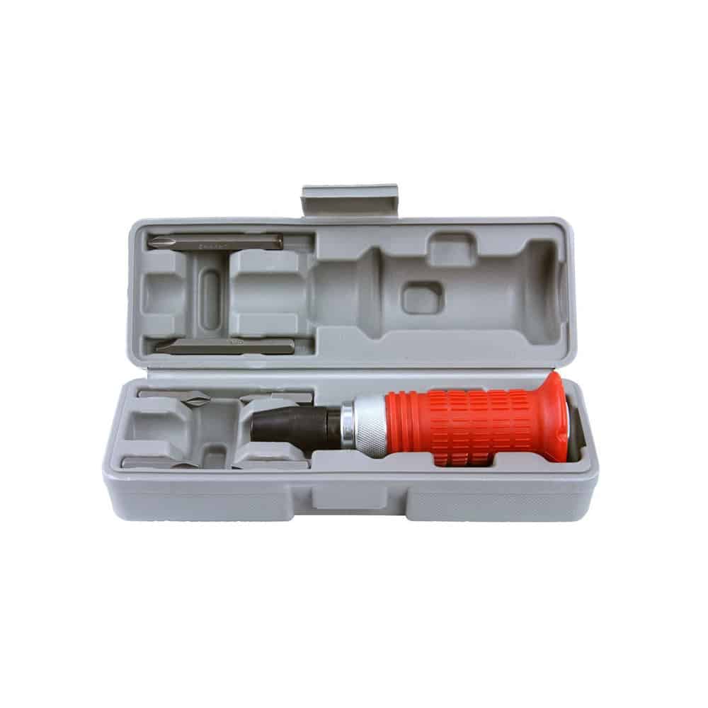 Chave de Fenda Impacto com 6 Pontas BIT e Estojo