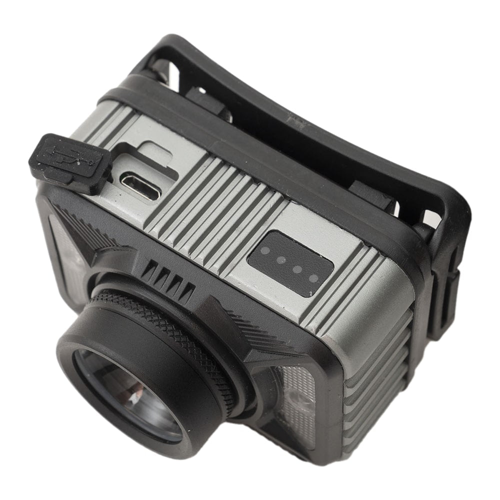 Akumulatorska naglavna svetilka 1200 lm s senzorjem in nastavljivim snopom