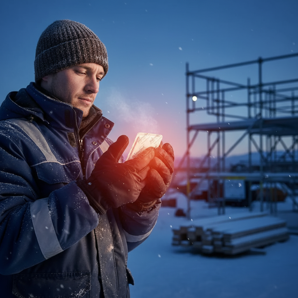 Cuscinetto autoriscaldante fino a 12 ore