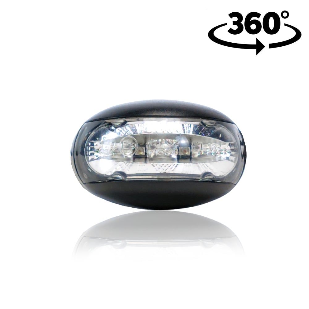 Luz de posición LED con cable curvo