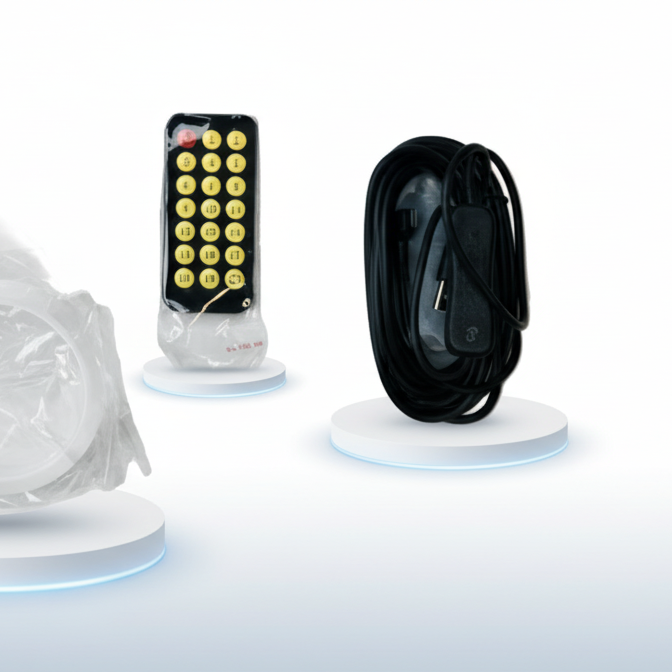 Set de pantalla LED flexible con animación de ojos y mando a distancia, 12V, 590x120mm