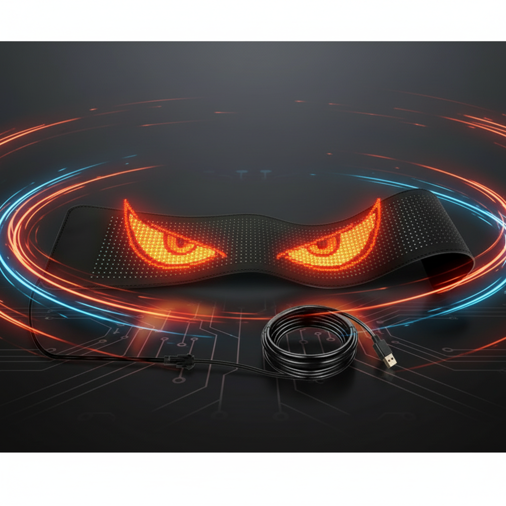 Гъвкав LED матричен панел Devil Eyes – Програмируем дисплей с Bluetooth управление
