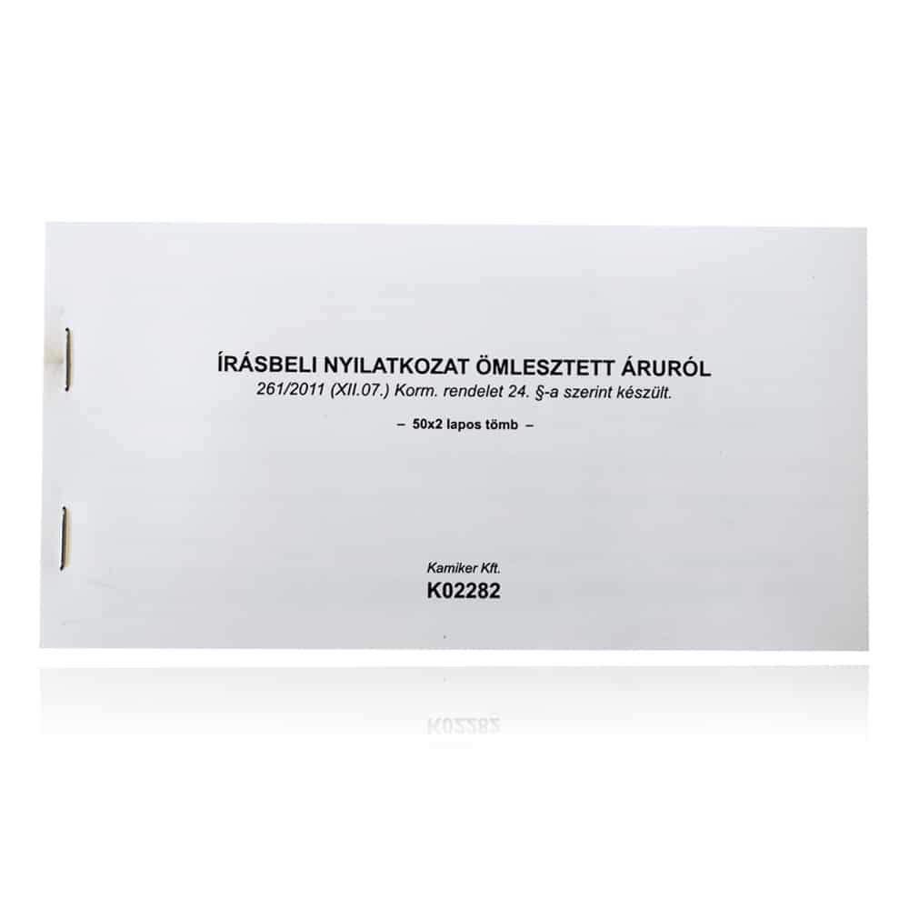 Formulář pro přepravu sypkého zboží – blok 50×2 listy