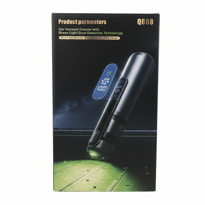 Aspirateur de table sans fil 6000mAh avec détecteur de poussière lumineux