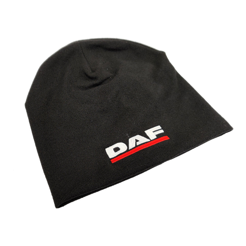 Pletena zimska kapa za voznike tovornjakov z izvezenim logotipom