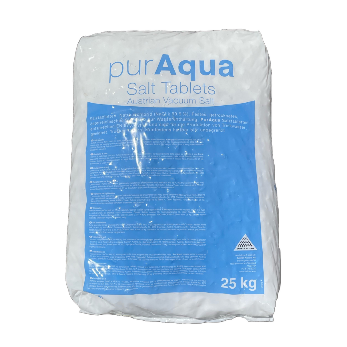 Premium Regeneriersalz-Tabletten für Wasserenthärter, 25 kg