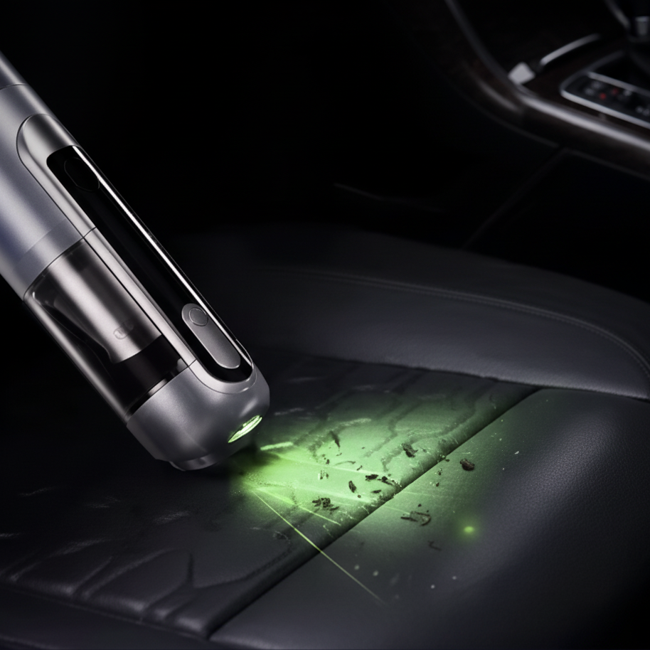 Aspirateur de table sans fil 6000mAh avec détecteur de poussière lumineux