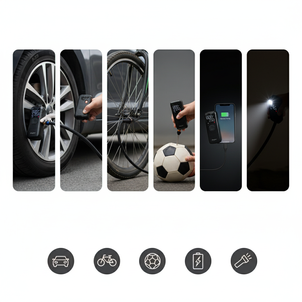 Mini kompresor s powerbankou a LED svietidlom Energizer PAC4000